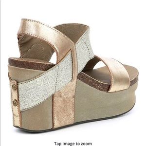 OTBT Bushnell Leather Platform Wedges